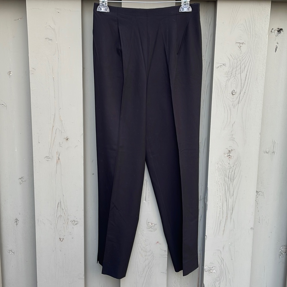 Talbots Black Stretch Straight Leg Dress Pant
